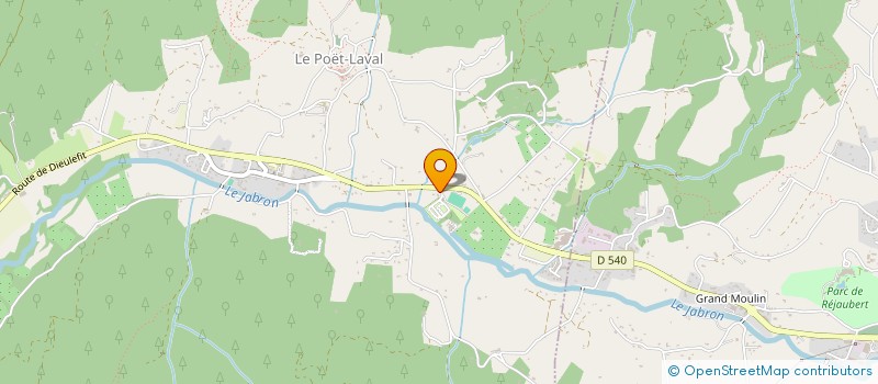 localisation de l'entreprise DIEULEFIT SPORT AUTO  LE POET-LAVAL