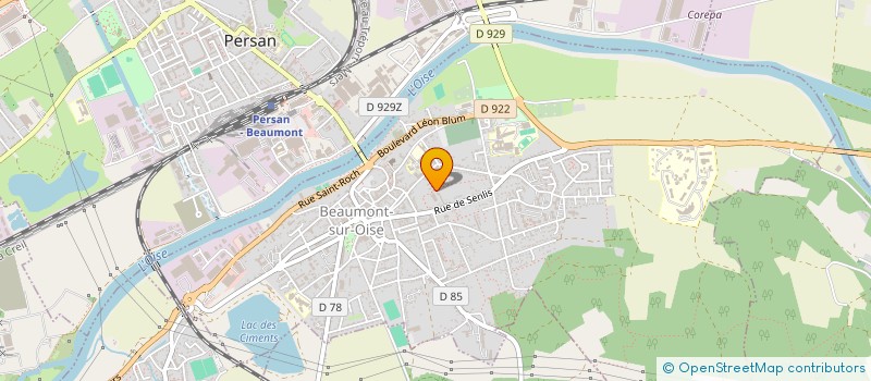 localisation de l'entreprise DIEUROY BTP  BEAUMONT-SUR-OISE