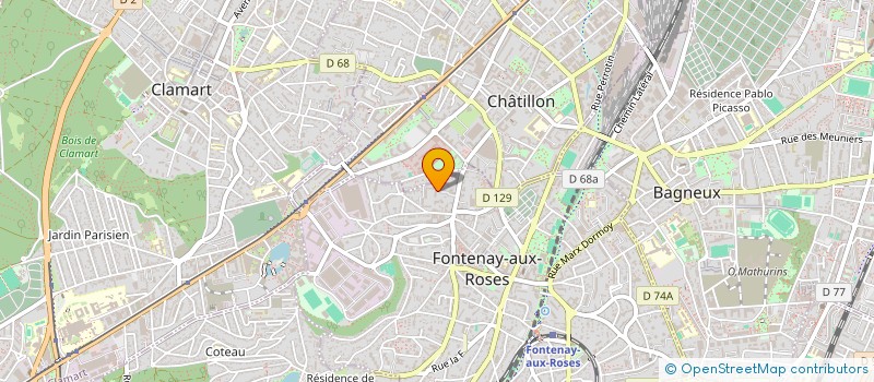 localisation de l'entreprise DIEUSEUL-TAXI à FONTENAY-AUX-ROSES