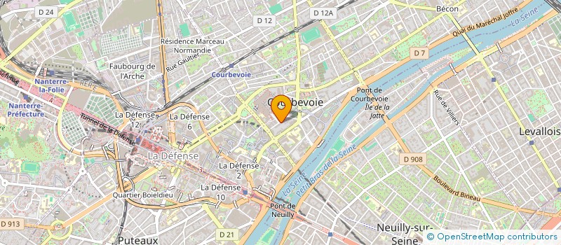 localisation de l'entreprise DIEUX ET LIENS FAMILIAUX à COURBEVOIE