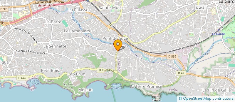 localisation de l'entreprise DIEXTIL à TOULON