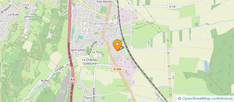 localisation de l'entreprise DIEZ MICHEL ET EMONOT JEAN  SENNECEY-LE-GRAND