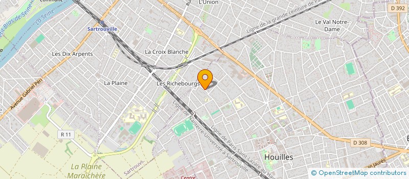 localisation de l'entreprise DIEZCUISINE à HOUILLES