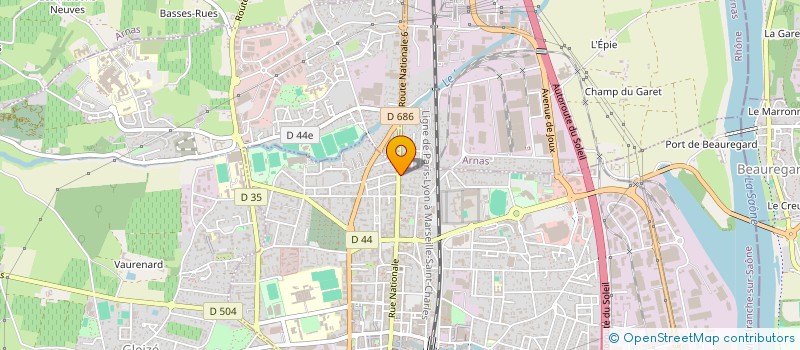 localisation de l'entreprise DIF AMBIANCE à VILLEFRANCHE-SUR-SAONE