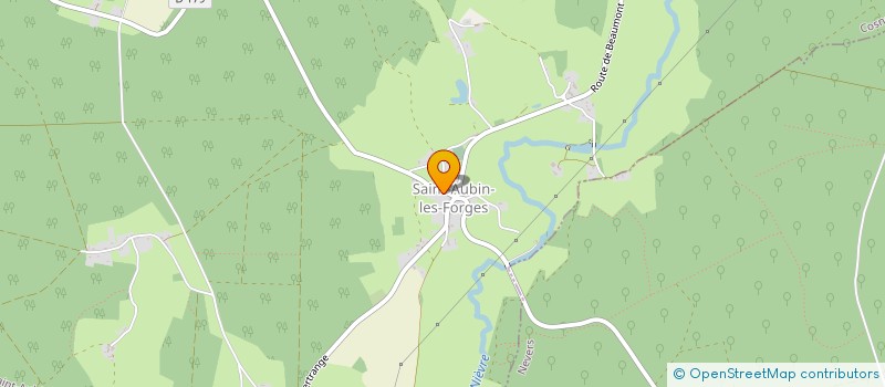 localisation de l'entreprise DIF COUVERTURE à SAINT-AUBIN-LES-FORGES