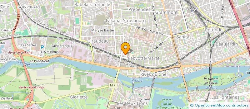 localisation de l'entreprise DIF SPORTS à TOURS