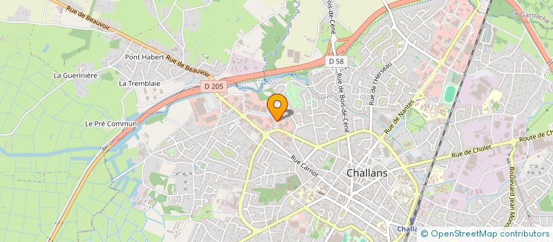 localisation de l'entreprise DIF'VINS à CHALLANS