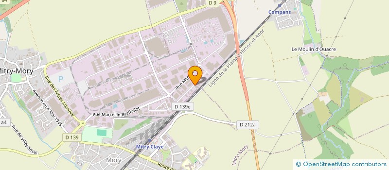 localisation de l'entreprise DIFACHIMIE à MITRY-MORY