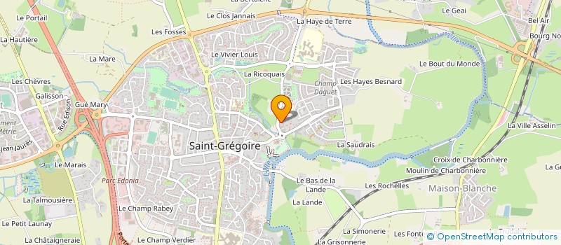 localisation de l'entreprise DIFENAIR à SAINT-GREGOIRE