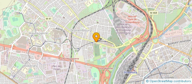 localisation de l'entreprise DIFF COIFFURE à STRASBOURG