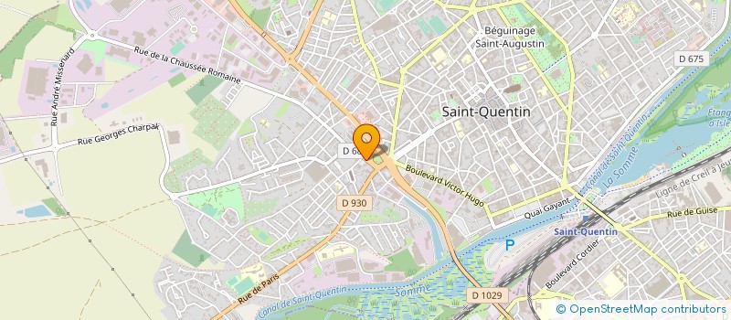 localisation de l'entreprise DIFF PROD AUTO CARODIPAC à SAINT-QUENTIN