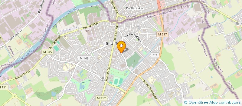 localisation de l'entreprise DIFFER ART à HALLUIN