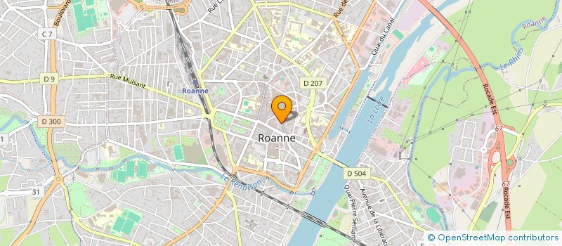 localisation de l'entreprise DIFFERENCE COIFFURE  ROANNE