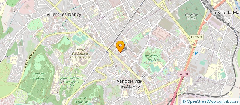 localisation de l'entreprise DIFFERENCES ET DECOUVERTES  VANDUVRE-LES-NANCY