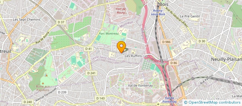 localisation de l'entreprise DIFFERENT DU RESTE ET CO à MONTREUIL