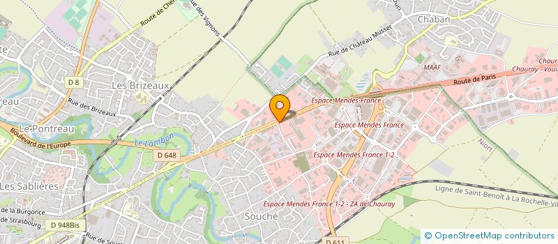 localisation de l'entreprise DIFFERENTE  NIORT