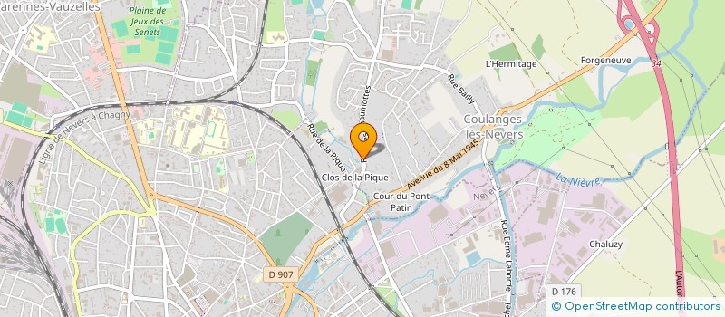localisation de l'entreprise DIFFRACT à COULANGES-LES-NEVERS
