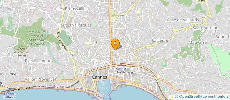 localisation de l'entreprise DIFFURAMA CCA à CANNES
