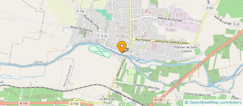 localisation de l'entreprise DIFFUS ACTION NOUVELLE ART ACTUEL EUROPE à JARNAC