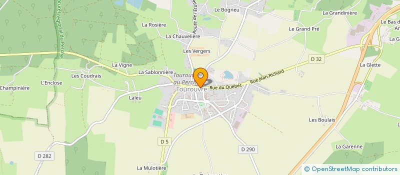 localisation de l'entreprise DIFFUS'ART DANS LE PERCHE à TOUROUVRE AU PERCHE