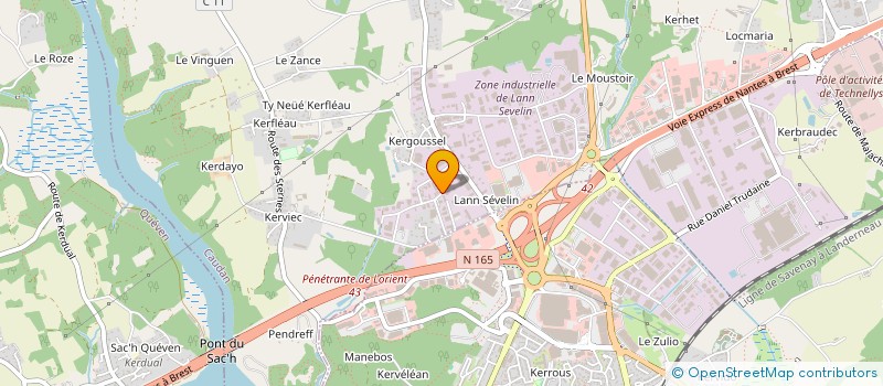 localisation de l'entreprise DIFFUS OUEST PORTAGE à CAUDAN