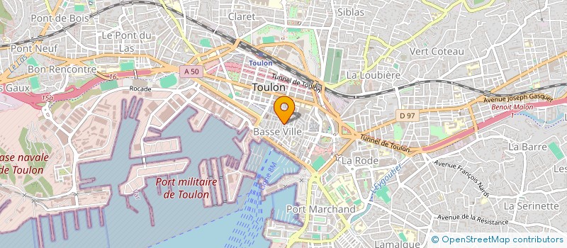 localisation de l'entreprise DIFFUSION 2000  TOULON