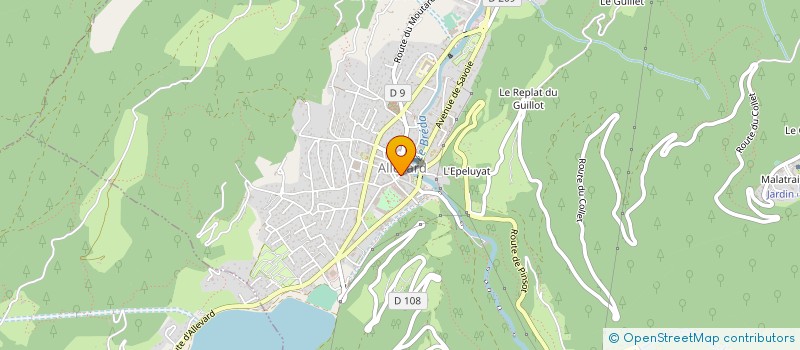 localisation de l'entreprise DIFFUSION 38 à ALLEVARD