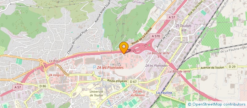 localisation de l'entreprise DIFFUSION à LA GARDE