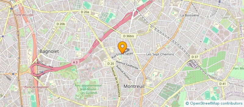 localisation de l'entreprise DIFFUSION ACOUSTIC à MONTREUIL