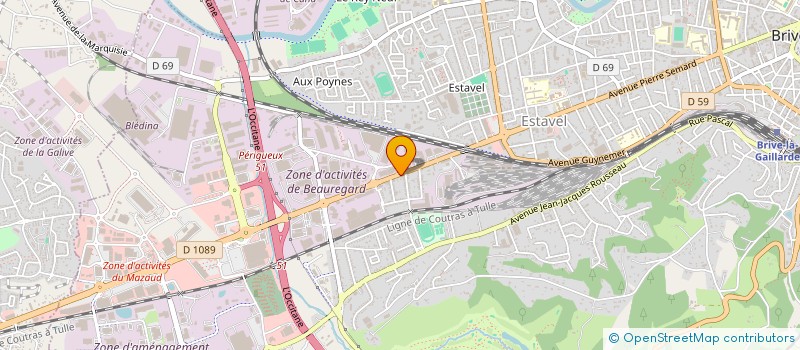 localisation de l'entreprise DIFFUSION ACTUALYS à BRIVE-LA-GAILLARDE