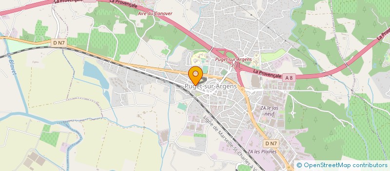 localisation de l'entreprise DIFFUSION APPLICATION REVETEMENT à PUGET-SUR-ARGENS