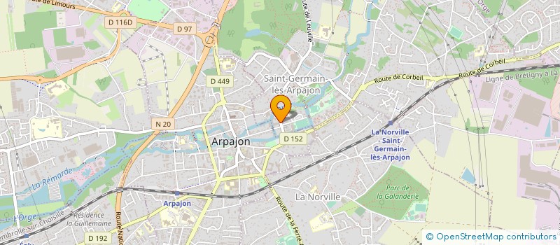 localisation de l'entreprise DIFFUSION ARPAJONNAISE D'AUTOMOBILES-DAA à SAINT-GERMAIN-LES-ARPAJON