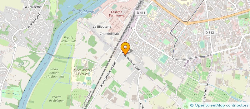 localisation de l'entreprise DIFFUSION AUTOMOBILE ANGEVINE à ANGERS