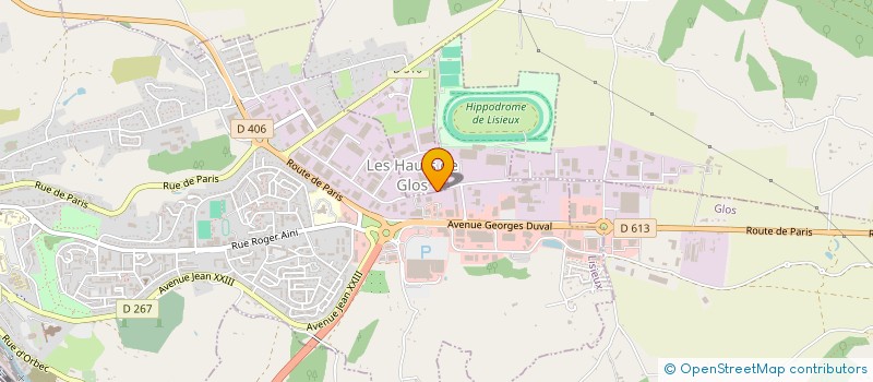 localisation de l'entreprise DIFFUSION AUTOMOBILE DU CALVADOS à LISIEUX