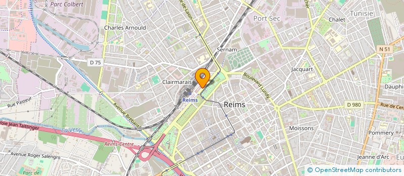 localisation de l'entreprise DIFFUSION AUTOMOBILES CHAMPENOISE à REIMS