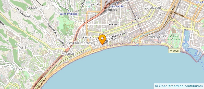 localisation de l'entreprise DIFFUSION AZUREENNE DE RADIO ELECTRICITE à NICE