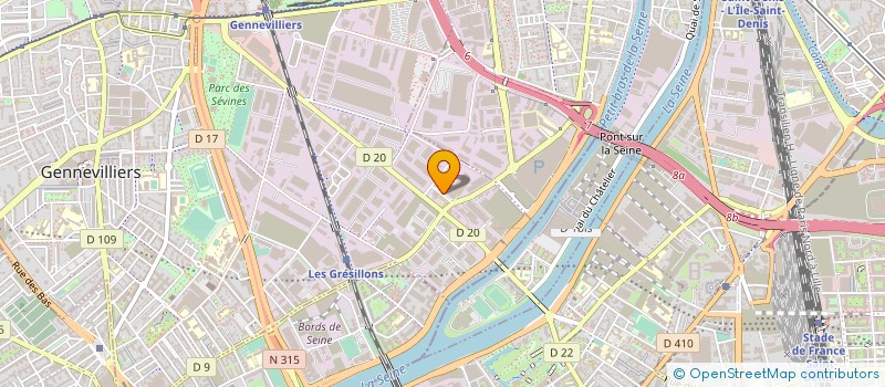 localisation de l'entreprise DIFFUSION CABLE CONNECTION CORDONS à GENNEVILLIERS