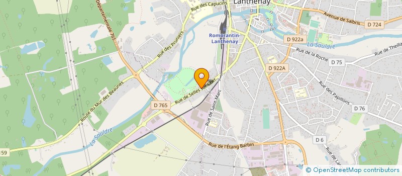 localisation de l'entreprise DIFFUSION CENTRE CONFORT ET LOISIRS à ROMORANTIN-LANTHENAY