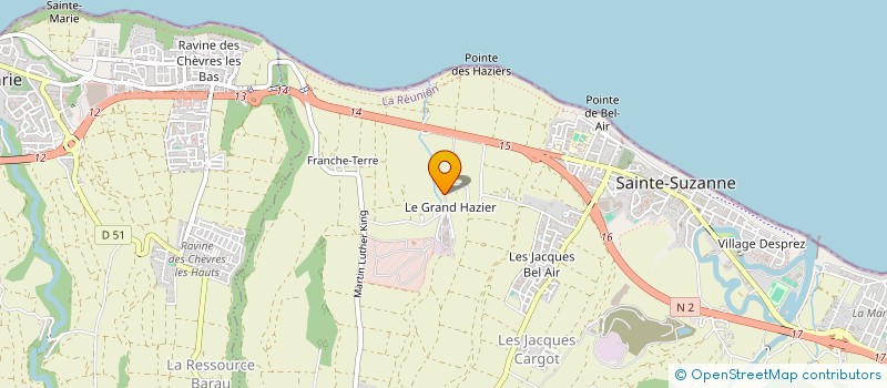 localisation de l'entreprise DIFFUSION CONCEPT FORMATION REUNION  SAINTE-SUZANNE