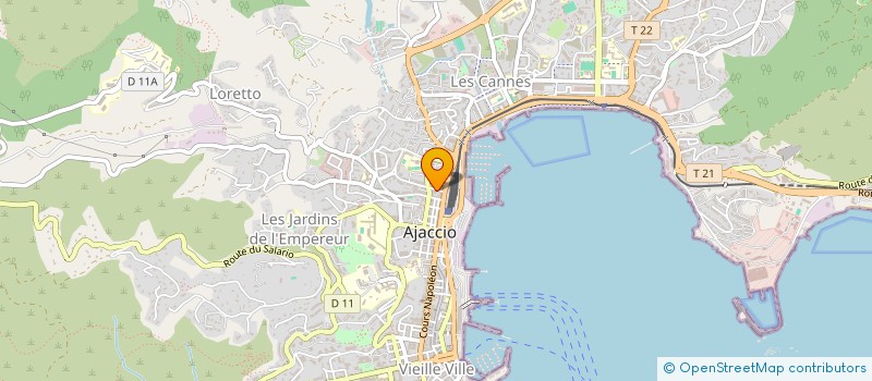 localisation de l'entreprise DIFFUSION CORSE PUBLICITE à AJACCIO