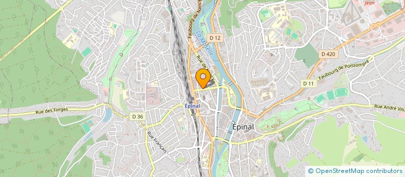 localisation de l'entreprise DIFFUSION CYAN à EPINAL