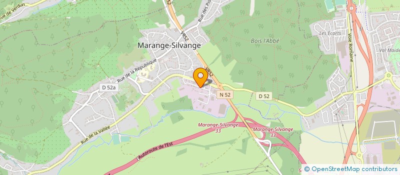 localisation de l'entreprise DIFFUSION D'EQUIPEMENTS ET DE FOURNITURES D'IMPRIMERIE à MARANGE-SILVANGE