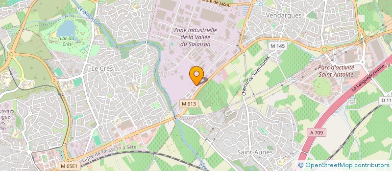 localisation de l'entreprise DIFFUSION DE BIENS D'EQUIPEMENT DE L'HABITAT à VENDARGUES