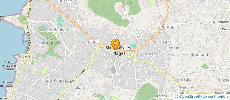 localisation de l'entreprise DIFFUSION DE L'ARTISANAT DU MONDE à SIX-FOURS-LES-PLAGES