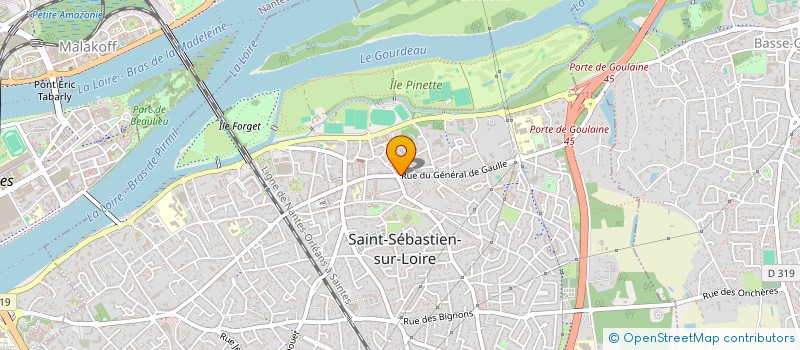 localisation de l'entreprise DIFFUSION DE LITTERATURE PROTESTANTE à SAINT-SEBASTIEN-SUR-LOIRE