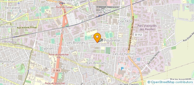localisation de l'entreprise DIFFUSION DE PEINTURES EN RHONE ALPES à VAULX-EN-VELIN