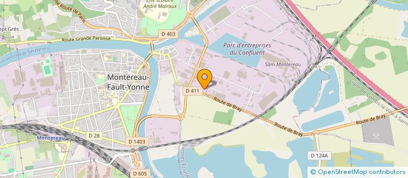 localisation de l'entreprise DIFFUSION DE PRODUITS CHIMIQUES à MONTEREAU-FAULT-YONNE