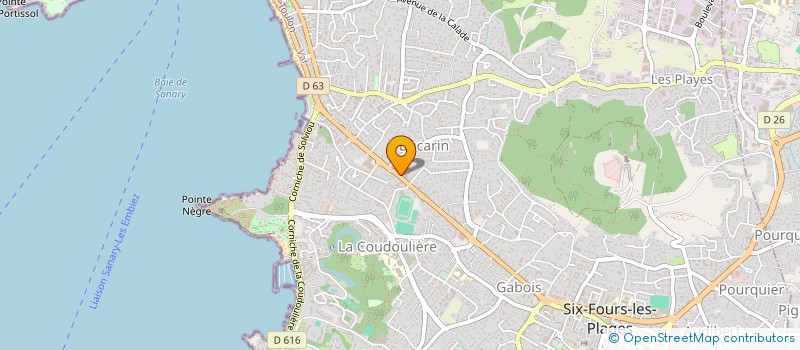 localisation de l'entreprise DIFFUSION-DEVELOPPEMENT-PRESTIGE à SIX-FOURS-LES-PLAGES