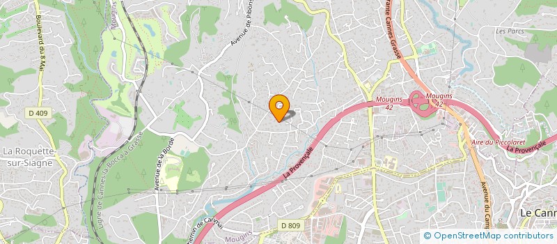 localisation de l'entreprise DIFFUSION ELECTRONIQUE DE LA COTE D'AZUR à MOUGINS