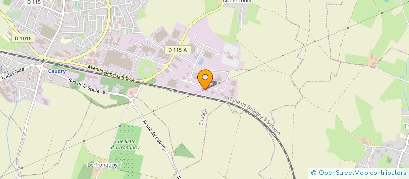 localisation de l'entreprise DIFFUSION ENROBES  CAUDRY